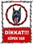 Retro Vintage Dikkat Köpek Var Ahşap Poster Tablo 20 x 30 cm 1