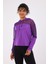 Katie Kadın Kapüşonlu Spor Sweatshirt Mor 1