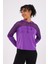 Katie Kadın Kapüşonlu Spor Sweatshirt Mor 4