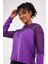 Katie Kadın Kapüşonlu Spor Sweatshirt Mor 5