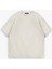 Oversize Basic T-Shirt Bej 2