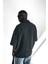 Erkek Oversize Polo Yaka Yıkamalı T-Shirt Siyah 5
