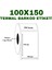 100X150 Termal Barkod Etiketi 250 Sarım 9 Adet Rulo 3