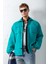 Erkek Oversize Basic Rahat Ceket Su Yeşili 1