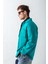 Erkek Oversize Basic Rahat Ceket Su Yeşili 3