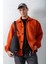 Erkek Oversize Basic Rahat Ceket Kiremit 1