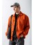 Erkek Oversize Basic Rahat Ceket Kiremit 4