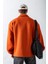 Erkek Oversize Basic Rahat Ceket Kiremit 5