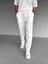 Baggy Fit Fitilli Rahat Pantolon Ekru 2