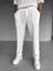 Baggy Fit Fitilli Rahat Pantolon Ekru 3