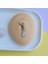 Deliksiz Zirkon Damla Sallantılı Sıkıştırma Klipsli Göbek Piercingi Belly Piercing 2
