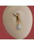 Deliksiz Zirkon Damla Sallantılı Sıkıştırma Klipsli Göbek Piercingi Belly Piercing 5