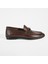 Erkek Kahve Slip-On Deri Loafer 1