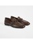 Erkek Kahve Slip-On Deri Loafer 2