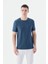Lacivert Slim Fit Bisiklet Yaka T-Shirt 1