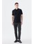 Siyah Slim Fit Gömlek Yaka T-Shirt 2