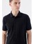 Siyah Slim Fit Gömlek Yaka T-Shirt 3