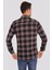 Bordo Beyaz Çizgili Slimfit Oduncu Erkek Gömlek 7