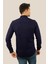 Lacivert Slimfit Gerçek Kot Erkek Gömlek 5