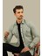 Açık Taş Rengi Slimfit Gerçek Kot Erkek Gömlek 2
