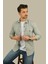 Açık Taş Rengi Slimfit Gerçek Kot Erkek Gömlek 3
