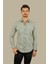Açık Taş Rengi Slimfit Gerçek Kot Erkek Gömlek 4