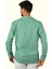 Mint Yeşili Keten Apaj Yaka Oversize Erkek Gömlek 7
