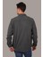 Füme Düz Oversize Oduncu Erkek Gömlek 5