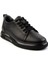 Siyah Leather Erkek Casual Ayakkabı E01018033343 2