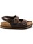 Siyah Leather Erkek Sandalet E05801198403 1