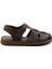 Kahve Leather Erkek Sandalet E05433011043 1