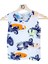 Erkek Çocuk Motor Baskılı Atlet T-Shirt Düğmeli Kapama 6-7 Yaş Çok Renkli 4