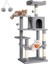 Feandrea PCT161W01 Tırmalama Ağacı, 143 cm Yüksekliğinde, Kedi Ağacı, Çok Katlı Kedi Evi, 4 Tırmalama Sütunu, 2 Platform, ... 1