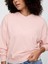 Kadın Pembe Gap Logo Vintage Soft Havlu Kumaş Wedge V Yaka Sweatshirt 3