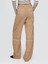 Kadın Kahverengi Mid Rise Easy Utility Barrel Pantolon 5