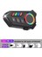 K06 Motosiklet Kask Kulaklık Bluetooth 5.4 Kulaklık Kablosuz Motor Kulaklık Ortam Işığı ile Handsfree Stereo Müzik Çalar 2