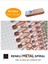 Renkli Metal Helezon Spiral Tel 16MM ( Turuncu ) 1