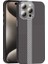 Apple iPhone 15 Pro Max Kılıf Magsafe Şarj Özellikli Karbon Fiber Görünümlü Lmn Gros Kapak - Gri-Siyah 1