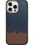 Apple iPhone 15 Pro Max Kılıf M-Safe Şarj Özellikli Karbon Fiber Görünümlü Lmn Antina Kapak - Mavi 1