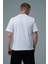 Pure Comfort - Beyaz Rahat Kesim %100 Pamuklu Basic Erkek Tişörtü 3