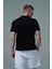 Pure Comfort - Siyah Rahat Kesim %100 Pamuklu Basic Erkek Tişörtü 3