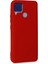 Realme C15 Kılıf Nano Içi Kadife Silikon - Kırmızı Glstd 1