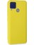Realme C15 Kılıf Nano Içi Kadife Silikon - Sarı Glstd 1