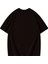 Thousand Baskılı Oversize Bisiklet Yaka T-Shirt - Siyah 3