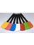 ® Dekoratif Renkli Silikon Spatula Pratik Sevimli Spatula Kaşık 2