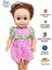 Göbeğine Basınca Konuşan Cam Gözlü Oyuncak Et Cansu Bebek Büyük Boy 40 Cm. 4