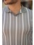 Erkek Yakalı Örme Kumaş Kısa Kollu T-Shirt 3