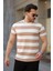 Erkek Çift Renk Pamuklu Örme Kumaş Kısa Kollu T-Shirt 1