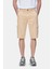 Blewın Camel Kargo Cepli Gabardin Nakışlı Standard Fit Erkek Şort 2