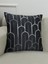Menashop Siyah Renkli Çizgi Desenli 45X45 Kare Kırlent Kılıfı 1